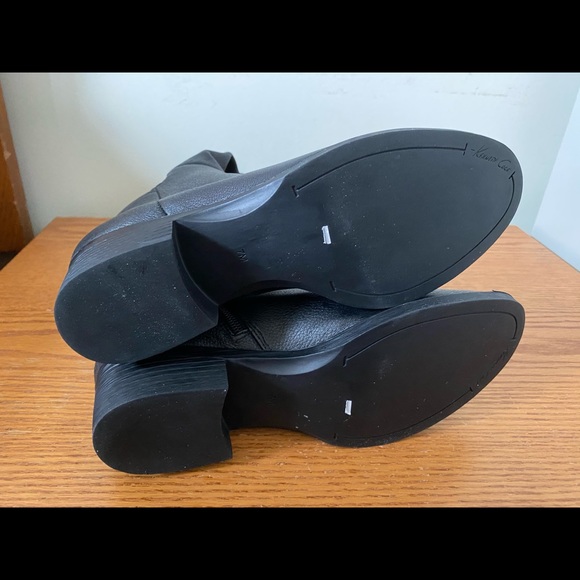 Kenneth Cole Lonnie sock leather knee boots size 7 - Picture 8 of 9